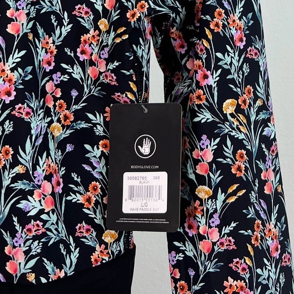 NWT Body Glove  Abloom Wave Long Sleeve Paddle One-Piece Swimsuit - Picture 8 of 11